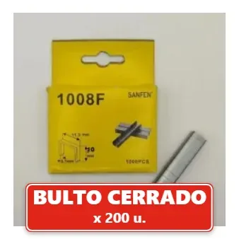 Grampas 10MM Caja 1000 Unidades - (Precio por Caja) (200U.) VOV