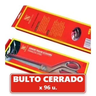 Tijera Profesional Dorada Mango Curvo 10,5'' en Caja (96U.) VOV