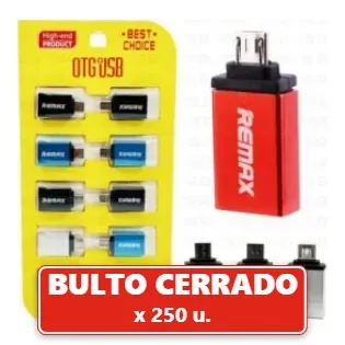 Adaptador OTG (USB Hembra) -Tipo C (Precio x Unidad) (Mínimo de Compra 10Pcs) (250U.) VOV