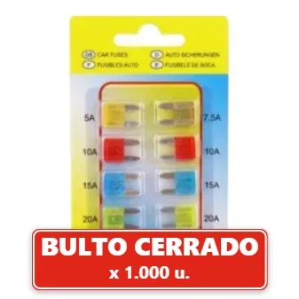Fusibles Planos para Auto Camioneta, etc x 10Pcs (1000U.) VOV