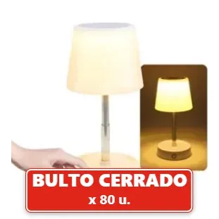 Lámpara de Mesa Led Recargable Táctil para Dormitorio, Estudio, Lectura 1er Nivel (80U.) VOV