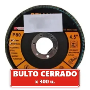 Disco Flap Removedor Oxido Y Pintura 4,5” 115 x 22Cm Grano 100 (300U.) VOV