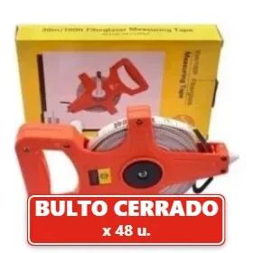 Cinta Métrica Agrimensor 30 Metros con Manivela Plegable (48U.) VOV