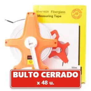 Cinta Métrica Agrimensor 50 Metros con Manivela Plegable (48U.) VOV