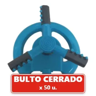 Aspersor Regador Rotativo 3 Picos 12 Salidas para Jardín 30Cm (50U.) VOV