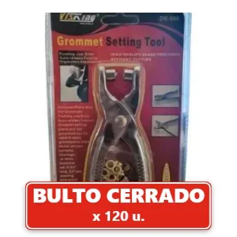 Pinza Sacabocados Perforadora Set para Cuero + Ojales 9,5mm (120U.) VOV