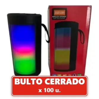Parlante Bluetooth Recargable con Luces Led Rgb (100U.) VOV