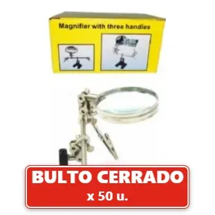 Lupa Articulada con Pinzas y Soporte para Trabajo Soldador y más 1er Nivel (50U.) VOV