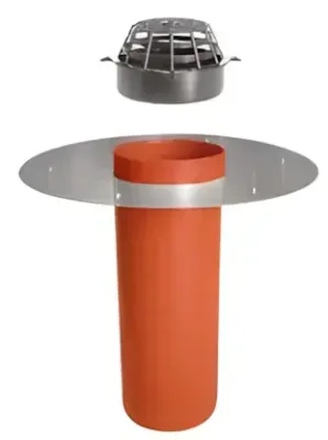 Embudo Vert para Azotea Awaduct Cónica Rejilla 110 mm