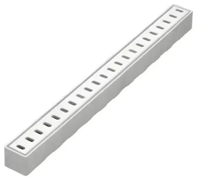 Marco PP con Prolongador + Rejilla PP Gris Bastones - Awaduct