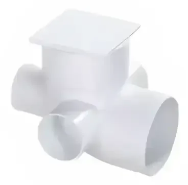 Boca Acc. Horizontal 10x10 cm con Tapa Ciega PVC (10U.) Concorplast