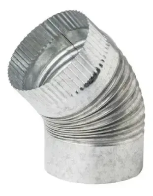 Curva Corrugadas 45° Nº30 6" Chapa Gundin