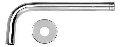 Brazo Ducha Acero Inox 90° con Roseta 1/2 x 30 cm Latynplast Bio