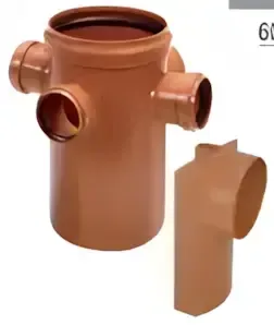 Pileta Patio Ø160 con Sifón Desmont 3 Entradas 63 y Salida 110 Awaduct