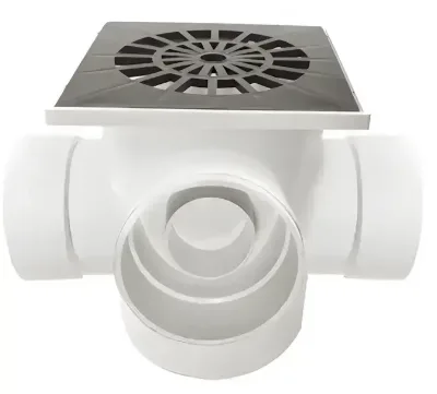 Pileta Des. 160, 4 Bocas Ent./Sal 110/100-60/63 con Sifón (20U.) Concorplast