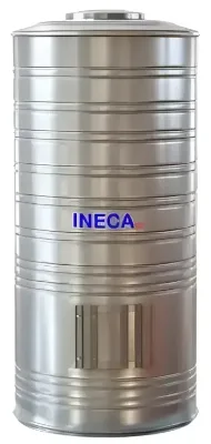 Tanque Inoxidable Horizontal 2100 L Ø128 cm x 181 cm x 145 cm con Cuna Ineca