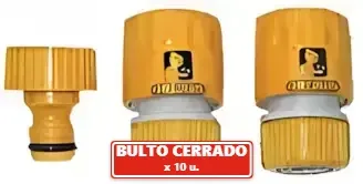 Acople Rápido Macho + Acople Rápido Hembra 1/2" (10U.) El Abuelo
