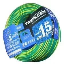 Cable Unipolar 2,5 mm Verde Trefilcon Rollo por 100 m IRAM