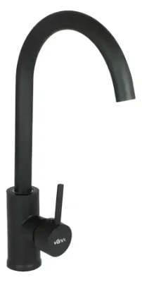 Linea Batsi - Monocomando Cocina Alto Curvo Negro - Vann