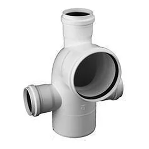 JE - Codo 87 30° C/3 Acometidas M-H 110 x 63 mm Desagüe Junta Elastica Tigre