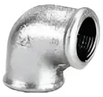 Codo 90° Hembra Hembra Galvanizado
