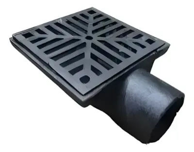 Embudo al Costado con Reja 30x30 cm de 150 Hierro Fundido Anavi