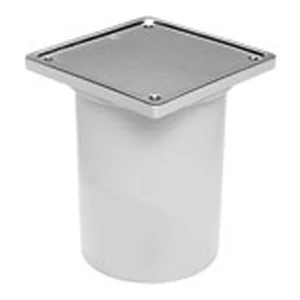 JE - Portareja 110 mm 12x12 Corto (Mo) Tapa Inox Desagüe Junta Elastica Tigre