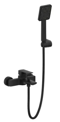 Linea Milos - Monocomando Ducha con Transferencia - Negro - Vann