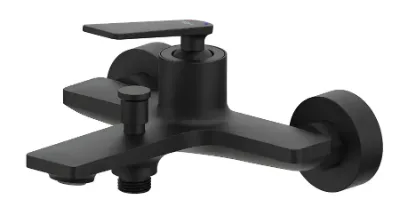 Linea Petra - Monocomando Ducha con Transferencia - Negro - Vann