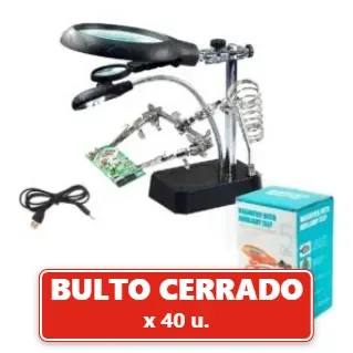 Lupa Soporte Ultra Completo Led para Estación de Soldadura 1er Nivel (40U.) VOV
