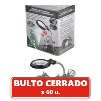 Lupa Soporte Ultra Completo Led para Estación de Soldadura 1er Nivel (60U.) VOV