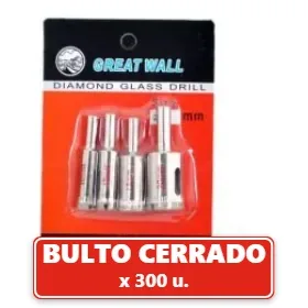 Mecha Copa 4Pcs para Porcelanato Set - 10 12 15 y 20mm (300U.) VOV