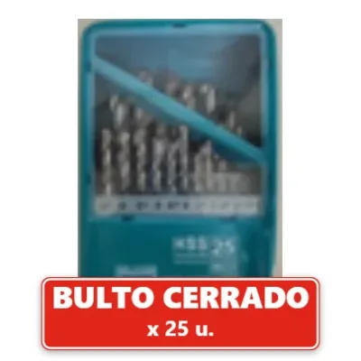 Mechas HSS para Metal Set x 25 de 1 a 13 mm (25U.) VOV