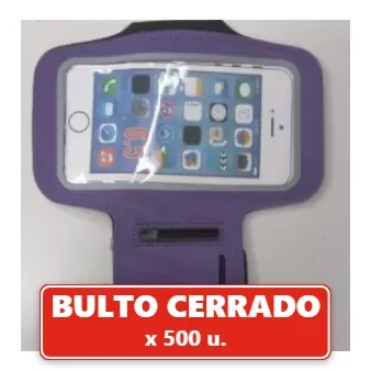 Porta Celular 6,5” para Brazo con Abrojo para Andar en Bici, Correr, Etc (500U.) VOV