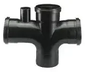 Ramal Doble a 87°30'M-H con Vent 50 Negro 13 Acustik