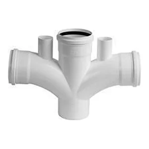 JE - Ramal Doble 87 30 m-H con Vent. 110 x 63 mm Desagüe Junta Elastica Tigre