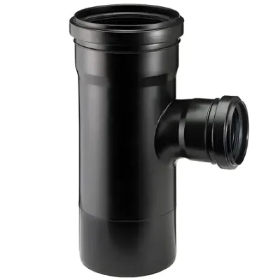 Ramal Simple a 87°30'M-H Negro 110x63 2518 Acustik