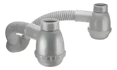 Sifón Bot. Doble C-L.E.50Corr x Rosca 2" Awaduct
