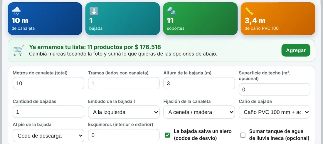 Parte de arriba de la calculadora
