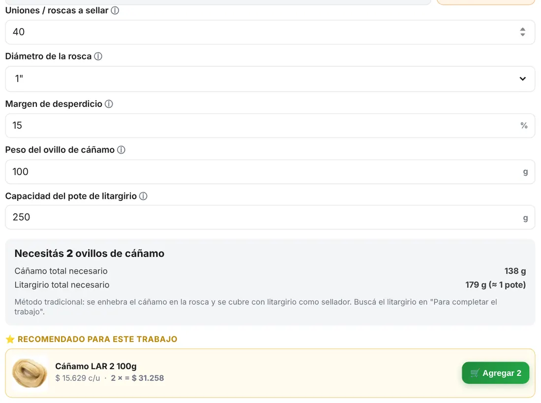 Resultado del ejemplo