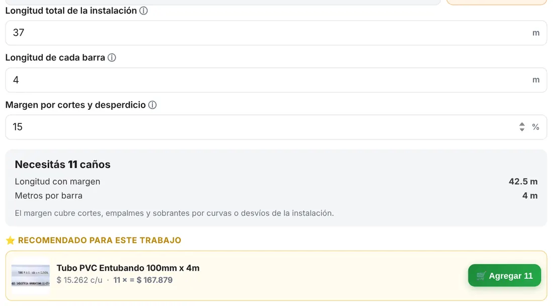 Resultado del ejemplo