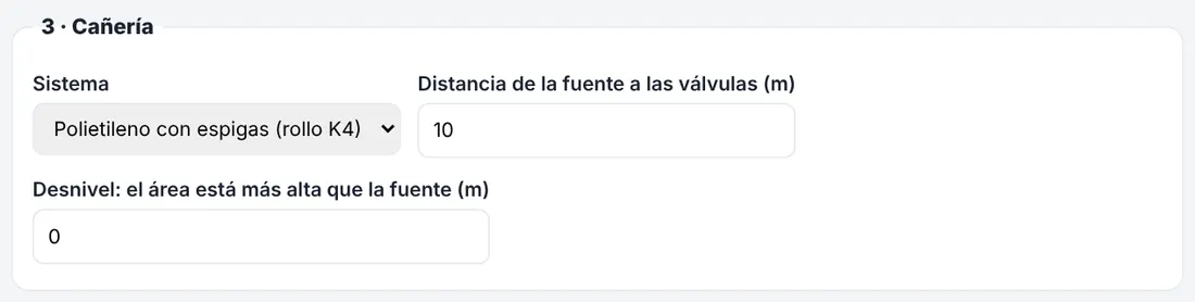 3 · Cañería