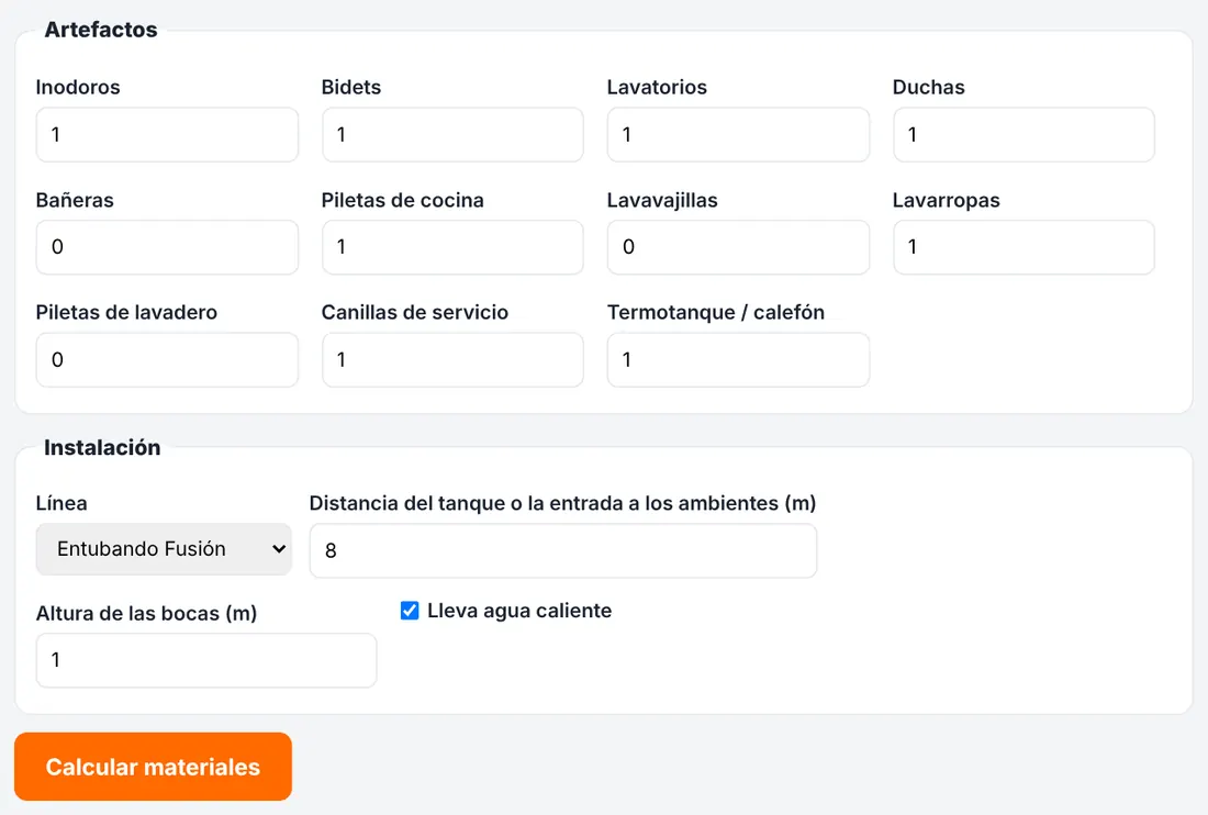 El formulario completo