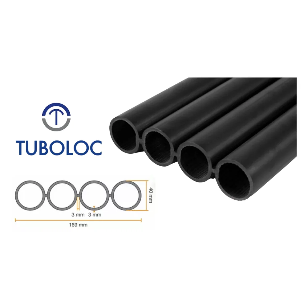 Cuatritubo PEAD Tripipe